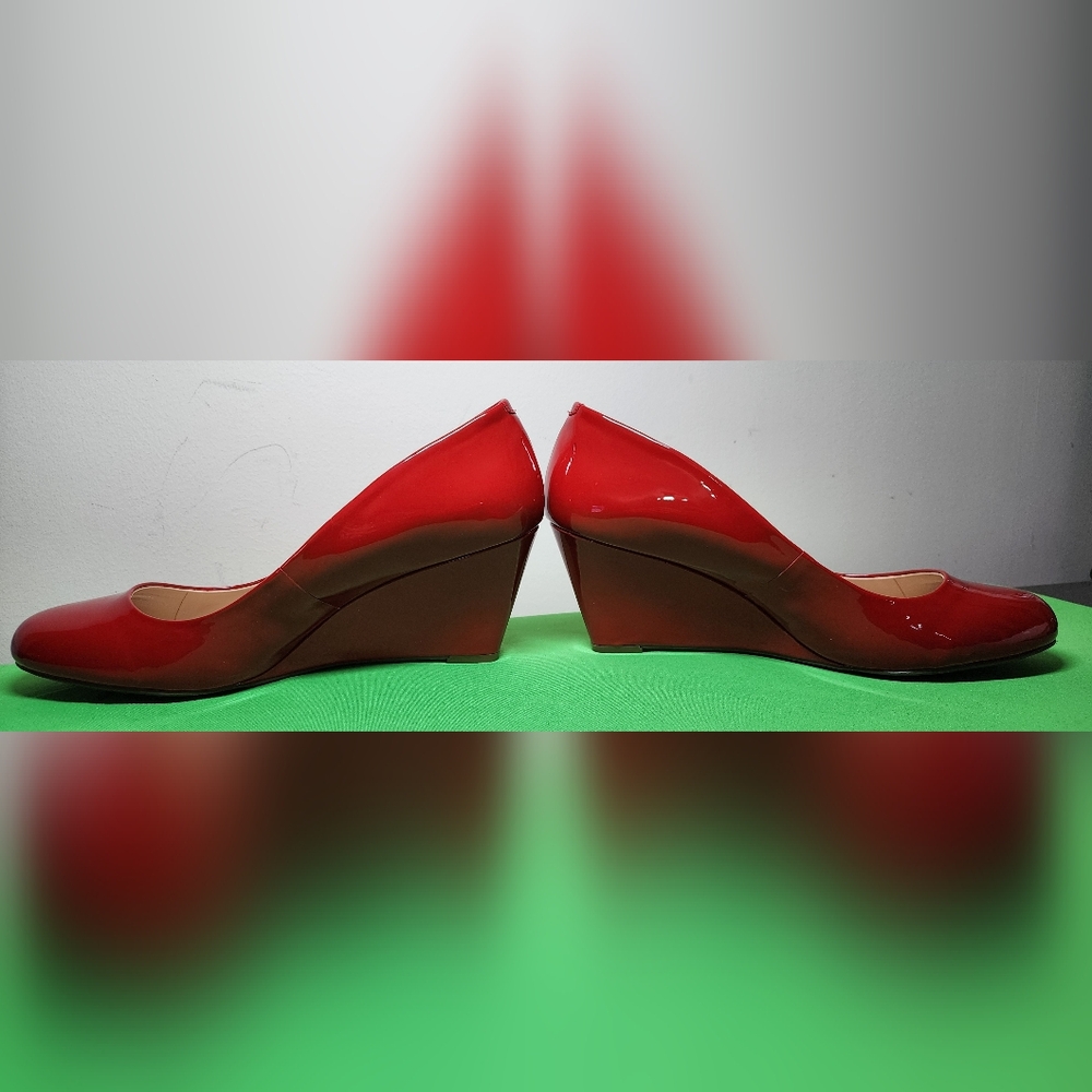 Red 🔥 Hot Jessica Simpson size 13 High Heels Wedge Pumps